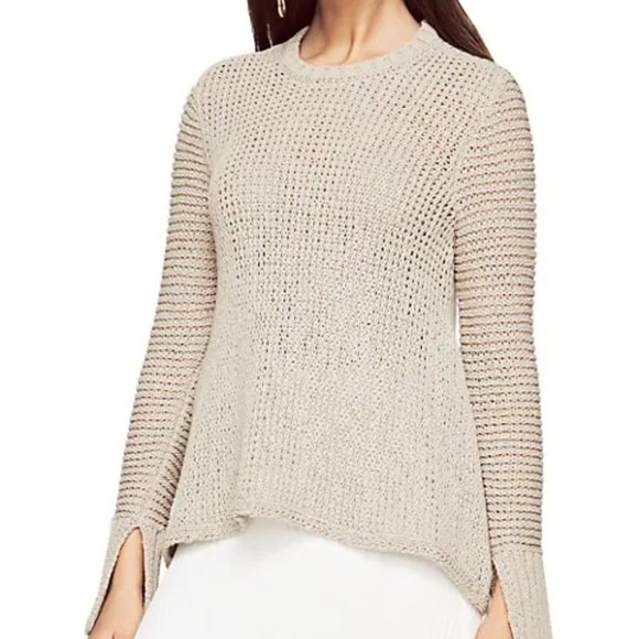 BCBGMAXAZRIA CROCHET SWEATER - Picture 1 of 7